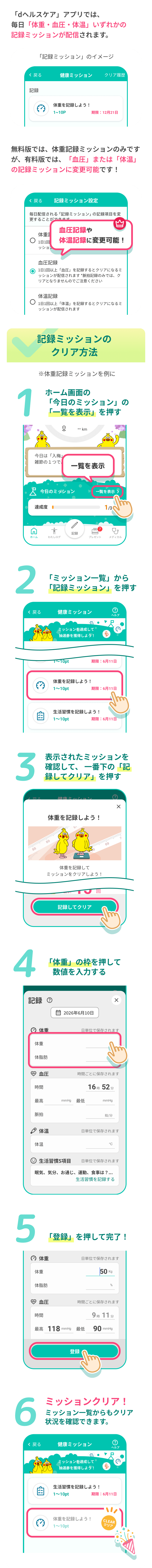 記録ミッションのクリア方法