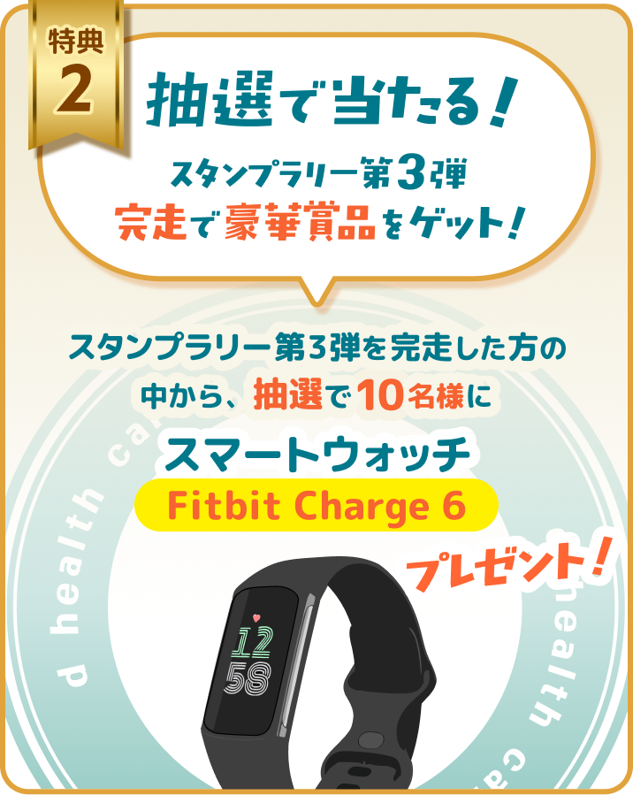 特典2 抽選で当たる！スタンプラリー第3段完走で豪華賞品をゲット！