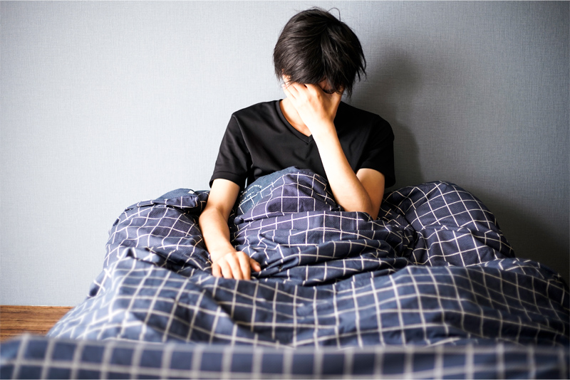 疲れているのに眠れません